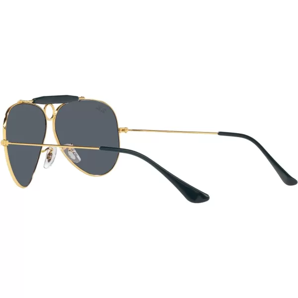 RayBan Rb3138 Shooter Aviator SunglassesLegend GoldBlue