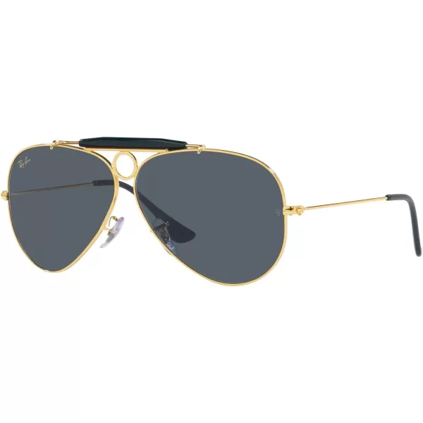 RayBan Rb3138 Shooter Aviator SunglassesLegend GoldBlue