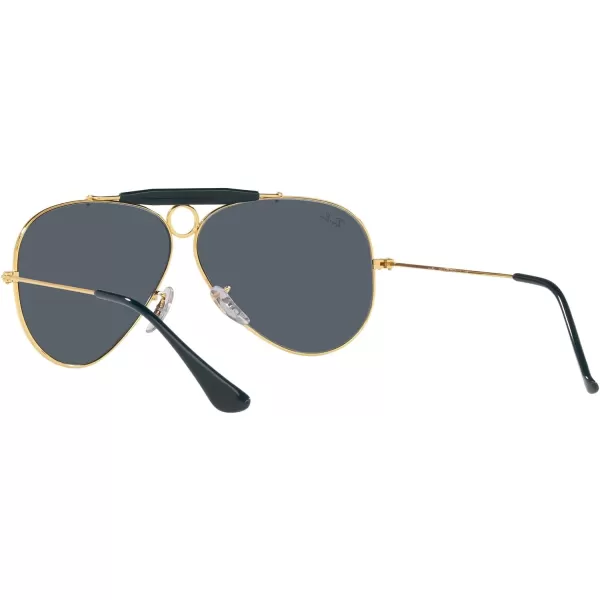 RayBan Rb3138 Shooter Aviator SunglassesLegend GoldBlue