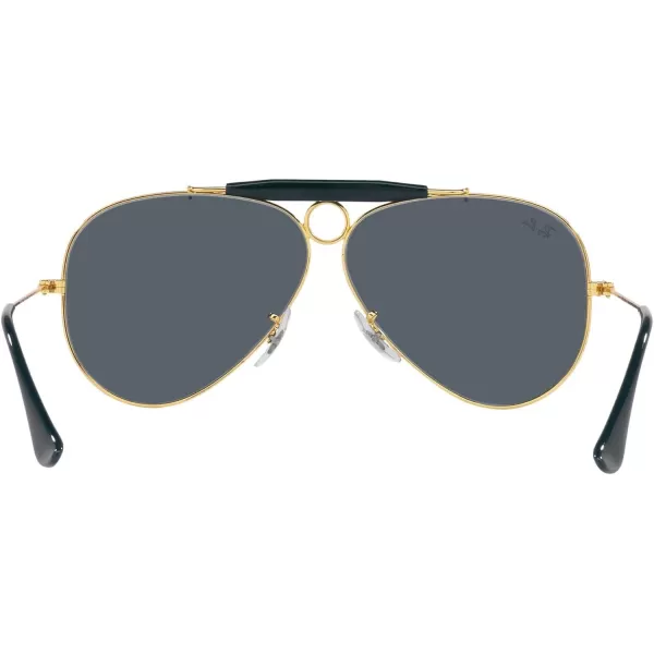 RayBan Rb3138 Shooter Aviator SunglassesLegend GoldBlue