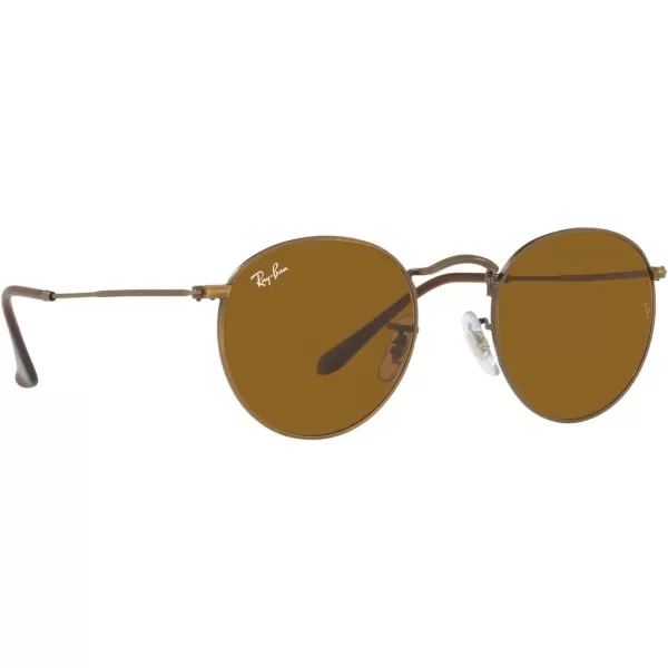 RayBan Rb3447 Round Metal SunglassesAntique GoldBrown