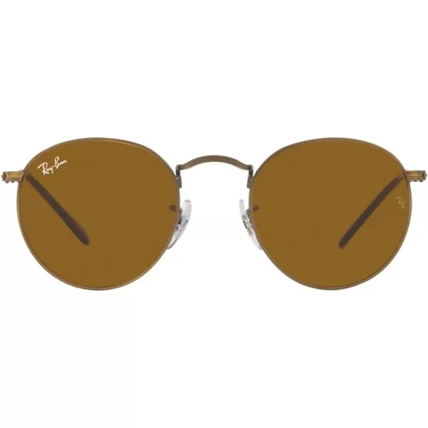 RayBan Rb3447 Round Metal SunglassesAntique GoldBrown