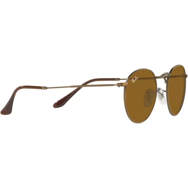 RayBan Rb3447 Round Metal SunglassesAntique GoldBrown