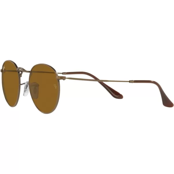 RayBan Rb3447 Round Metal SunglassesAntique GoldBrown