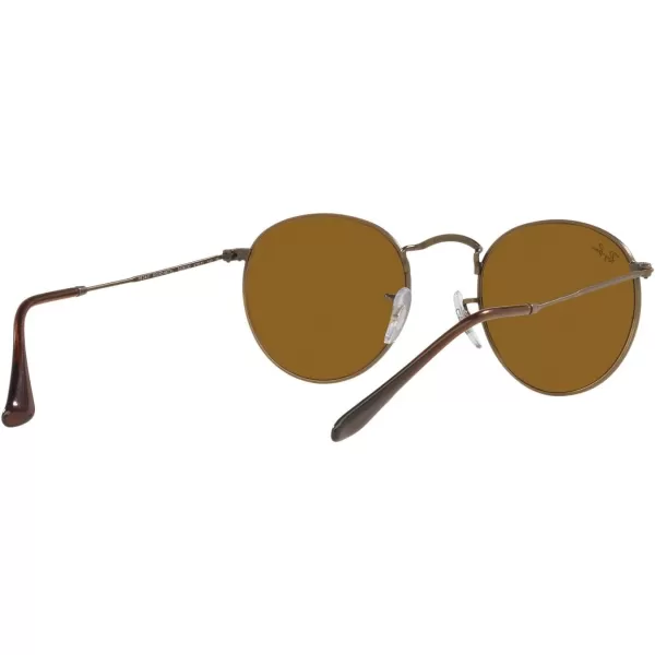 RayBan Rb3447 Round Metal SunglassesAntique GoldBrown