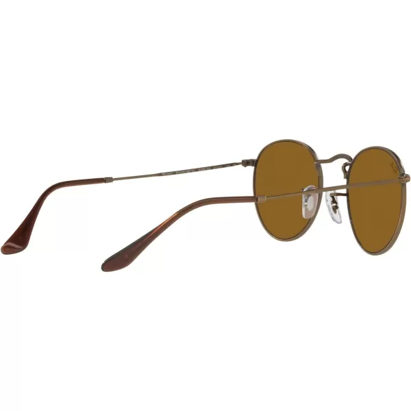 RayBan Rb3447 Round Metal SunglassesAntique GoldBrown