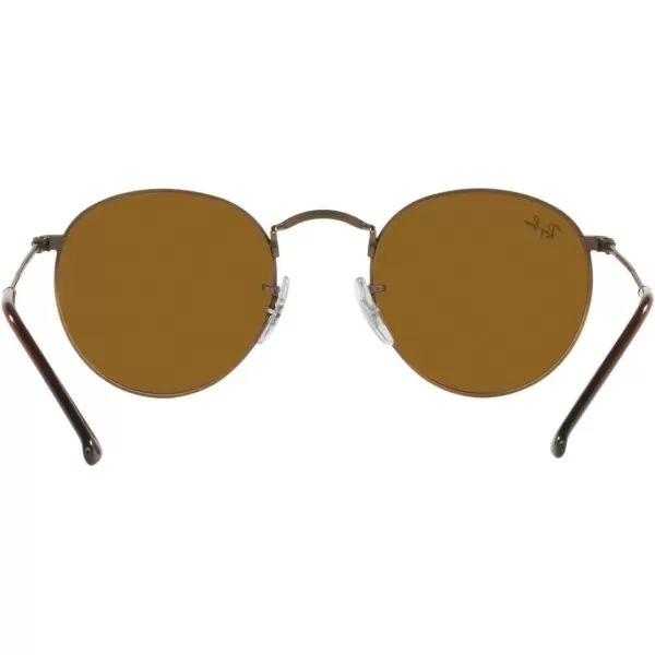 RayBan Rb3447 Round Metal SunglassesAntique GoldBrown