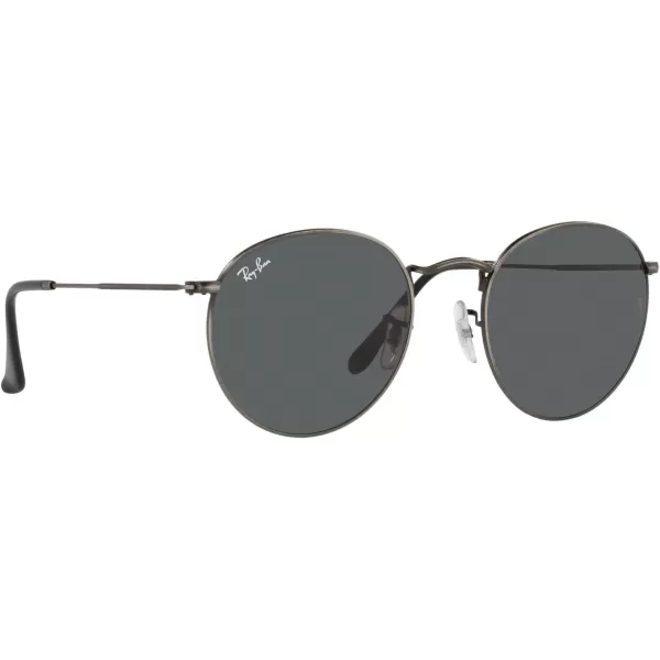 RayBan Rb3447 Round Metal SunglassesAntique GunmetalDark Grey