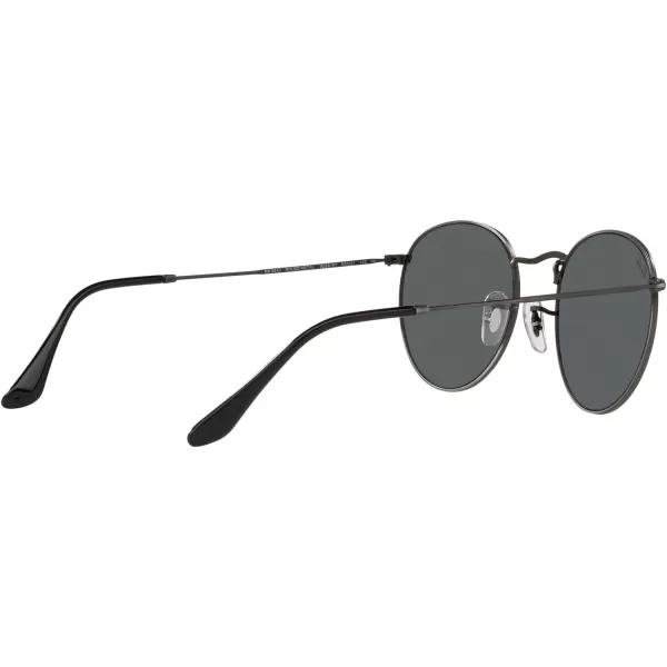 RayBan Rb3447 Round Metal SunglassesAntique GunmetalDark Grey