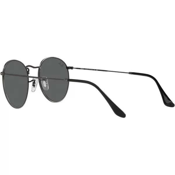 RayBan Rb3447 Round Metal SunglassesAntique GunmetalDark Grey