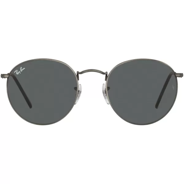 RayBan Rb3447 Round Metal SunglassesAntique GunmetalDark Grey