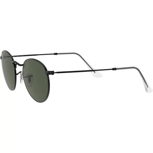 RayBan Rb3447 Round Metal SunglassesBlackG15 Green