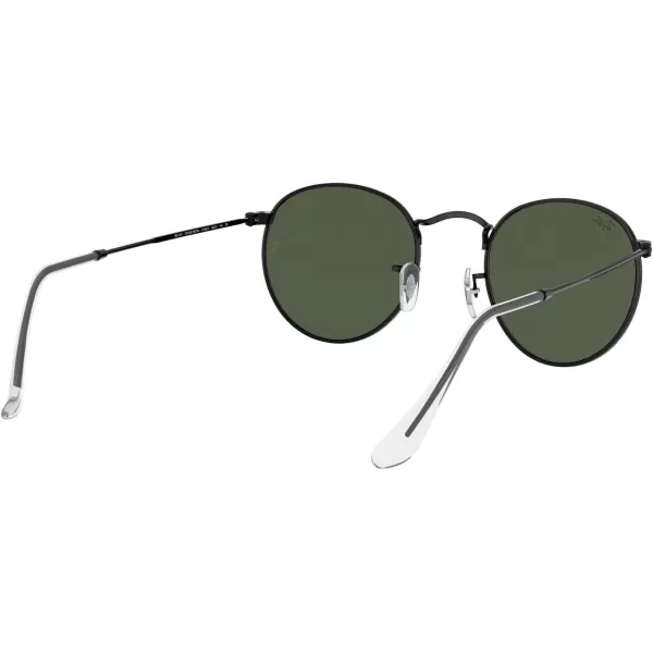 RayBan Rb3447 Round Metal SunglassesBlackG15 Green