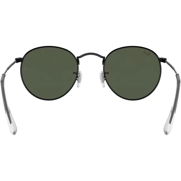 RayBan Rb3447 Round Metal SunglassesBlackG15 Green