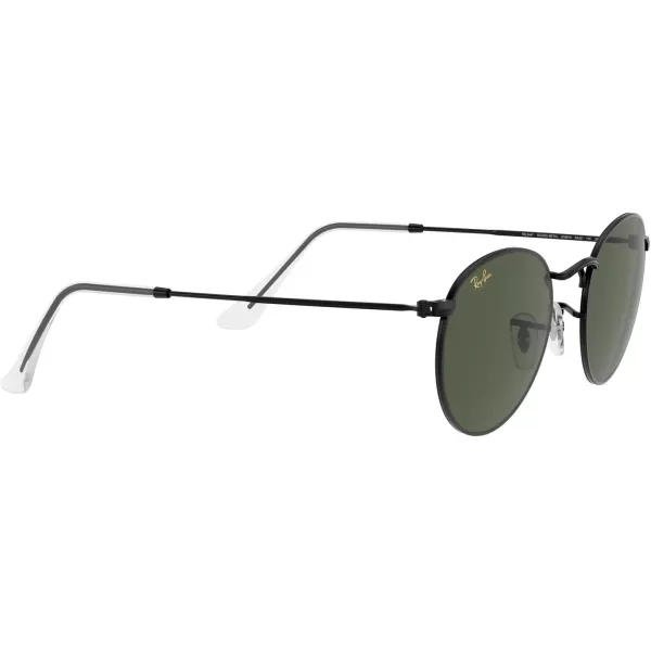 RayBan Rb3447 Round Metal SunglassesBlackG15 Green