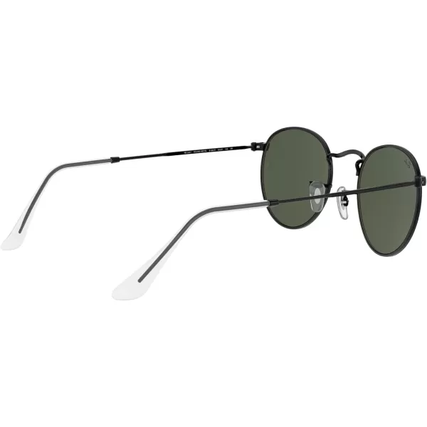 RayBan Rb3447 Round Metal SunglassesBlackG15 Green