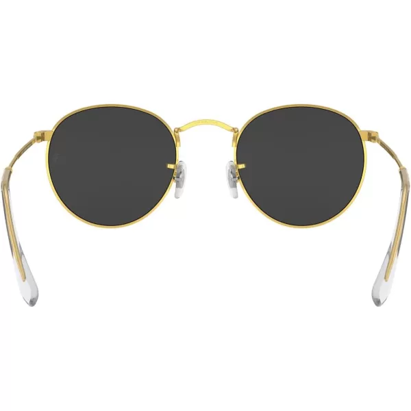 RayBan Rb3447 Round Metal SunglassesGoldBlack Polarized