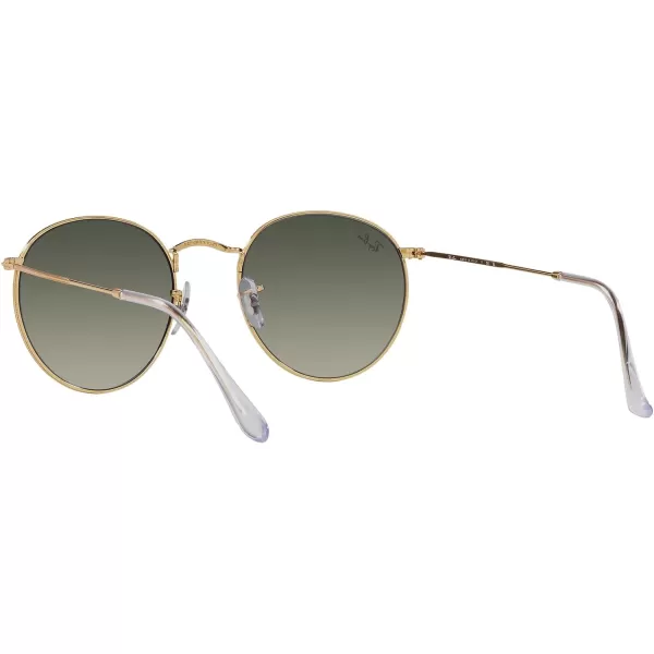 RayBan Rb3447 Round Metal SunglassesGoldGrey Gradient