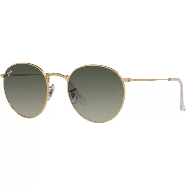 RayBan Rb3447 Round Metal SunglassesGoldGrey Gradient