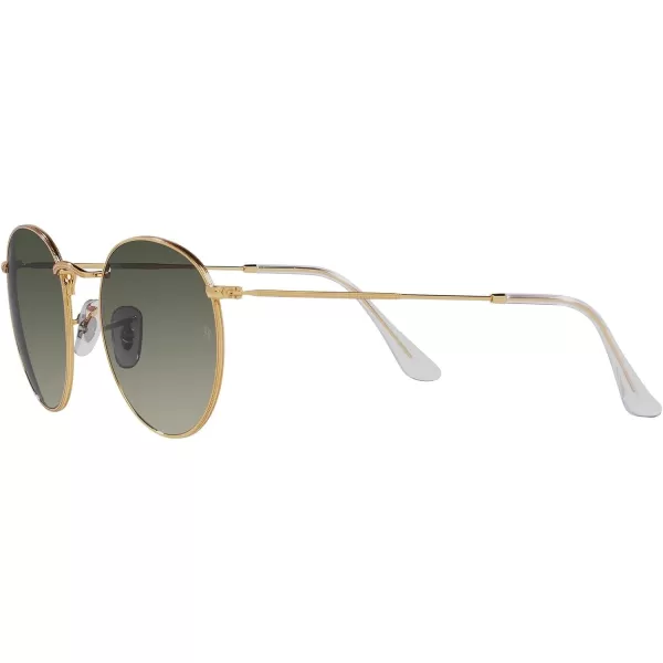 RayBan Rb3447 Round Metal SunglassesGoldGrey Gradient