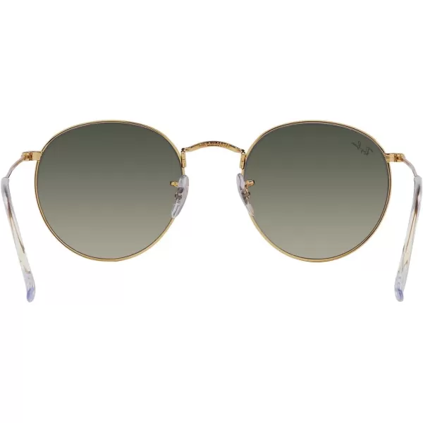 RayBan Rb3447 Round Metal SunglassesGoldGrey Gradient