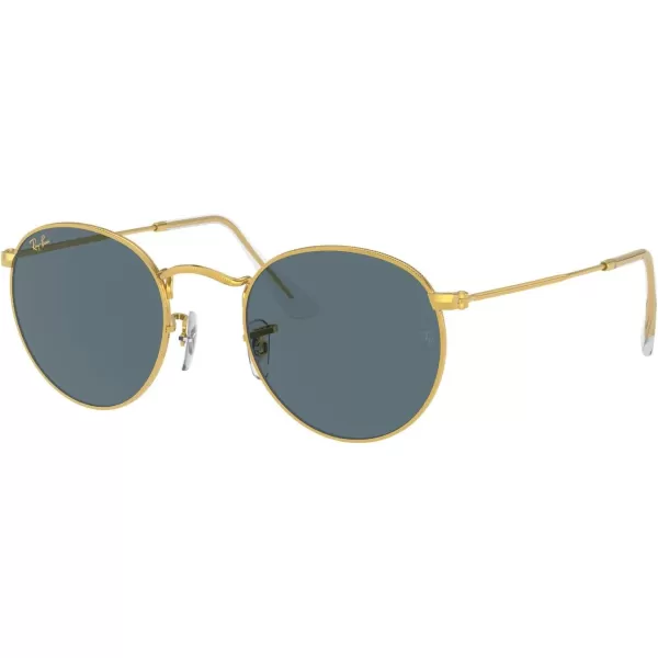 RayBan Rb3447 Round Metal SunglassesLegend GoldBlue