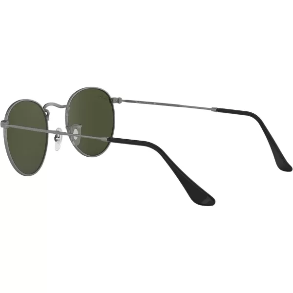 RayBan Rb3447 Round Metal SunglassesMatte GunmetalG15 Green