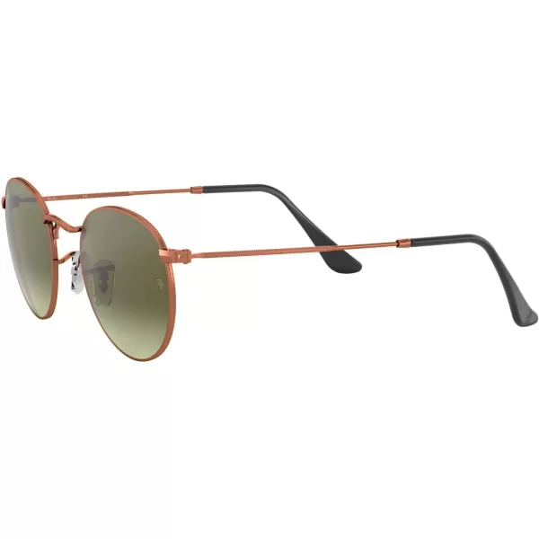 RayBan Rb3447 Round Metal SunglassesMedium BronzeGreen Gradient Brown