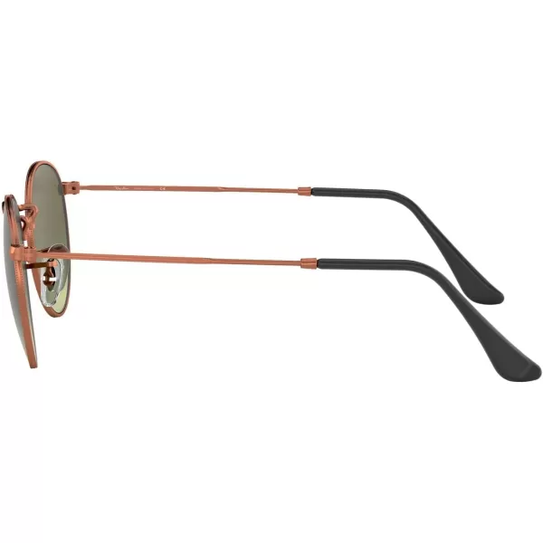RayBan Rb3447 Round Metal SunglassesMedium BronzeGreen Gradient Brown