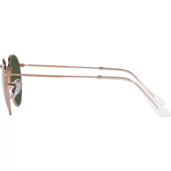 RayBan Rb3447 Round Metal SunglassesRose GoldGreen
