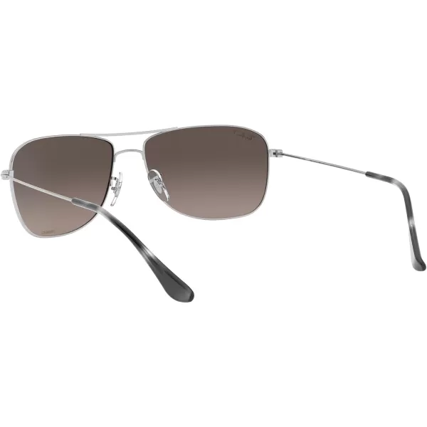 RayBan Rb3543 Chromance Aviator SunglassesSilverPolarized Grey Mirrored Silver