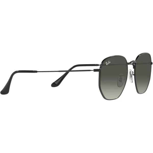 RayBan Rb3548 Hexagonal SunglassesBlackGrey Gradient