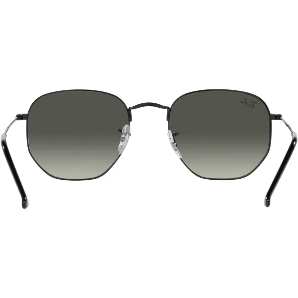 RayBan Rb3548 Hexagonal SunglassesBlackGrey Gradient