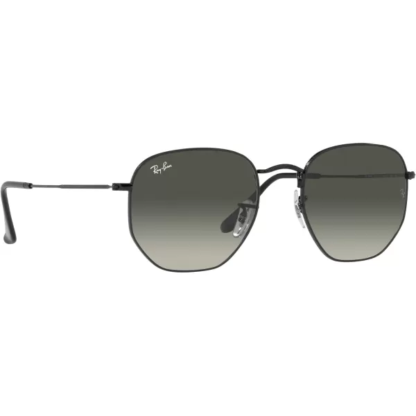 RayBan Rb3548 Hexagonal SunglassesBlackGrey Gradient