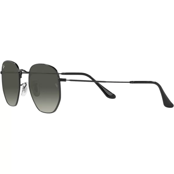 RayBan Rb3548 Hexagonal SunglassesBlackGrey Gradient