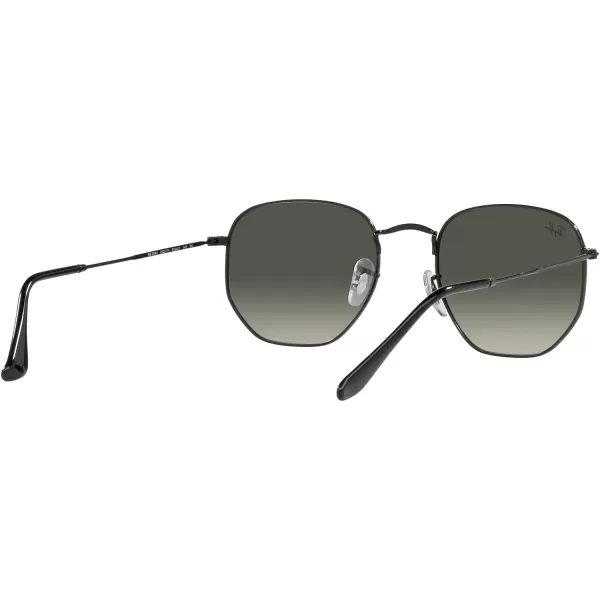 RayBan Rb3548 Hexagonal SunglassesBlackGrey Gradient