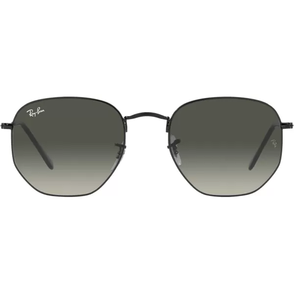 RayBan Rb3548 Hexagonal SunglassesBlackGrey Gradient