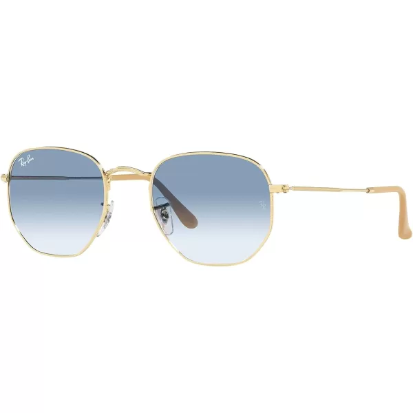 RayBan Rb3548 Hexagonal SunglassesGoldClear Gradient Blue