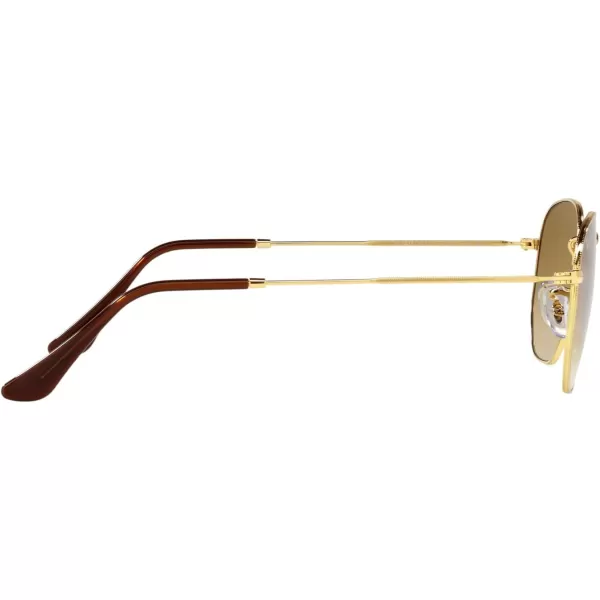 RayBan Rb3548 Hexagonal SunglassesGoldClear Gradient Brown