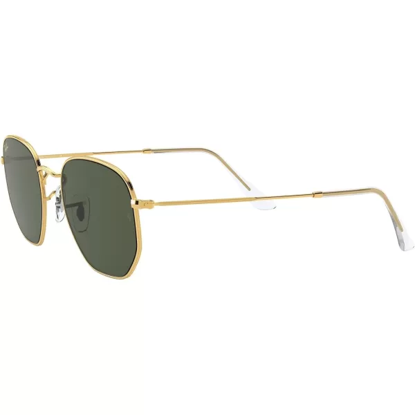 RayBan Rb3548 Hexagonal SunglassesLegend GoldG15 Green