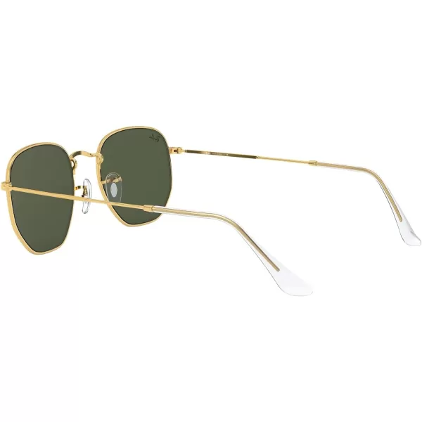 RayBan Rb3548 Hexagonal SunglassesLegend GoldG15 Green