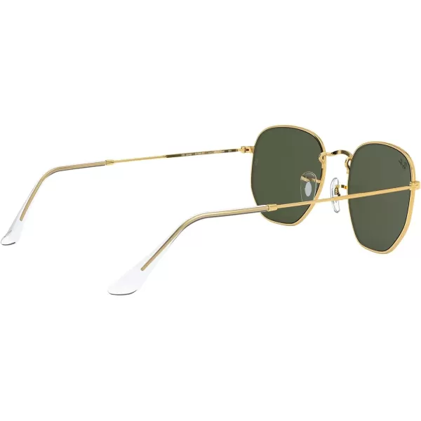 RayBan Rb3548 Hexagonal SunglassesLegend GoldG15 Green