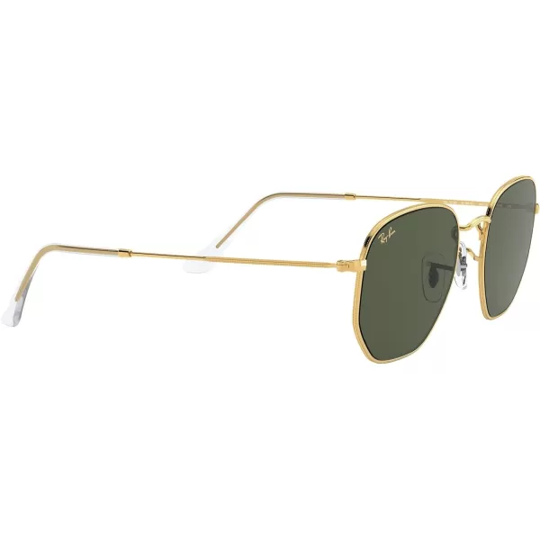 RayBan Rb3548 Hexagonal SunglassesLegend GoldG15 Green