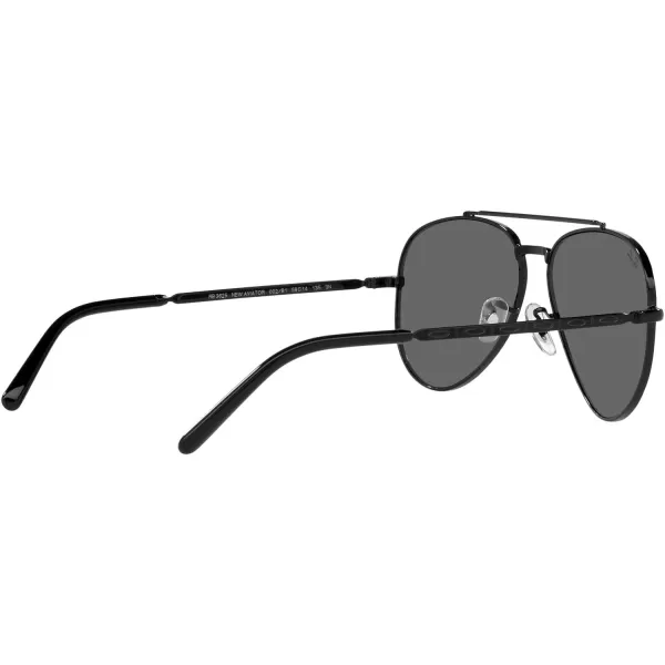 RayBan Rb3625 New Aviator Pilot SunglassesBlackDark Grey