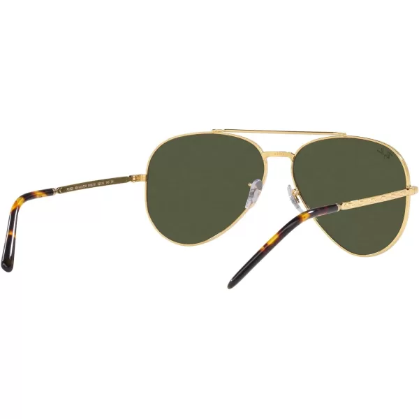 RayBan Rb3625 New Aviator Pilot SunglassesLegend GoldGreen