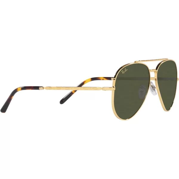 RayBan Rb3625 New Aviator Pilot SunglassesLegend GoldGreen