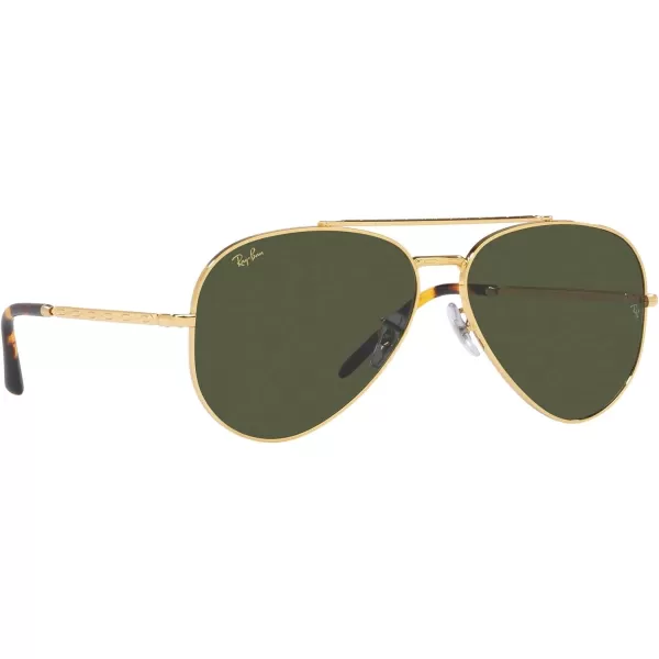 RayBan Rb3625 New Aviator Pilot SunglassesLegend GoldGreen