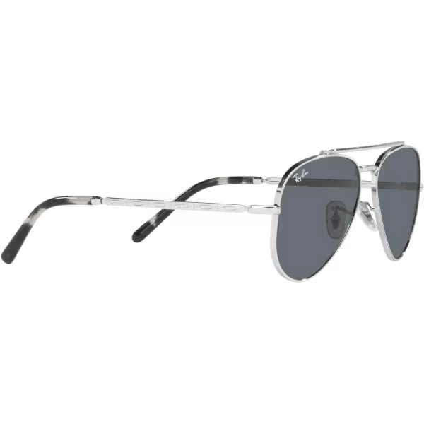 RayBan Rb3625 New Aviator Pilot SunglassesSilverBlue