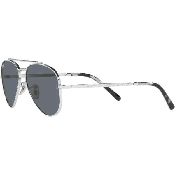 RayBan Rb3625 New Aviator Pilot SunglassesSilverBlue