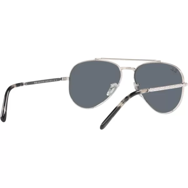 RayBan Rb3625 New Aviator Pilot SunglassesSilverBlue